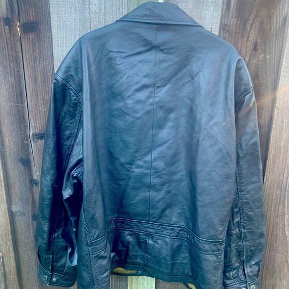 Wilson’s Black Leather Jacket - Picture 3 of 4